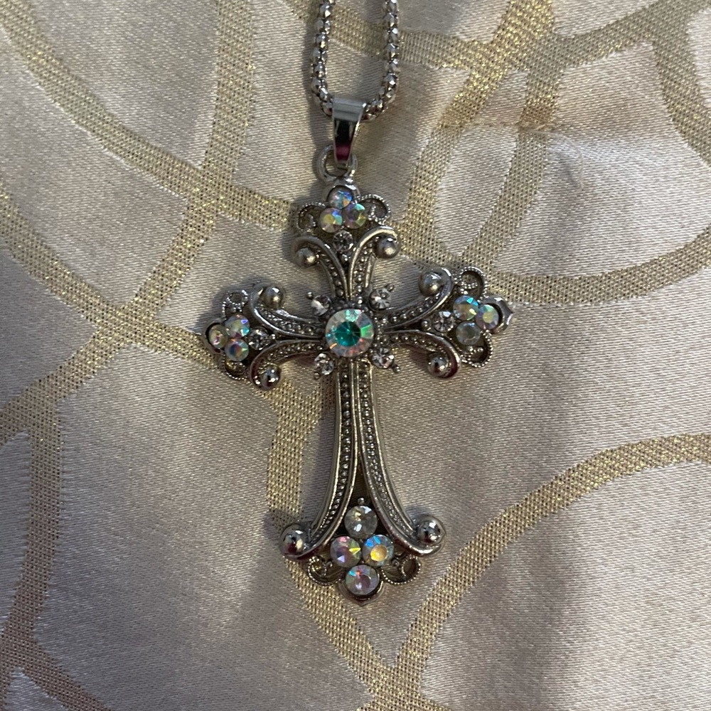 Betsey Johnson Cross necklace
